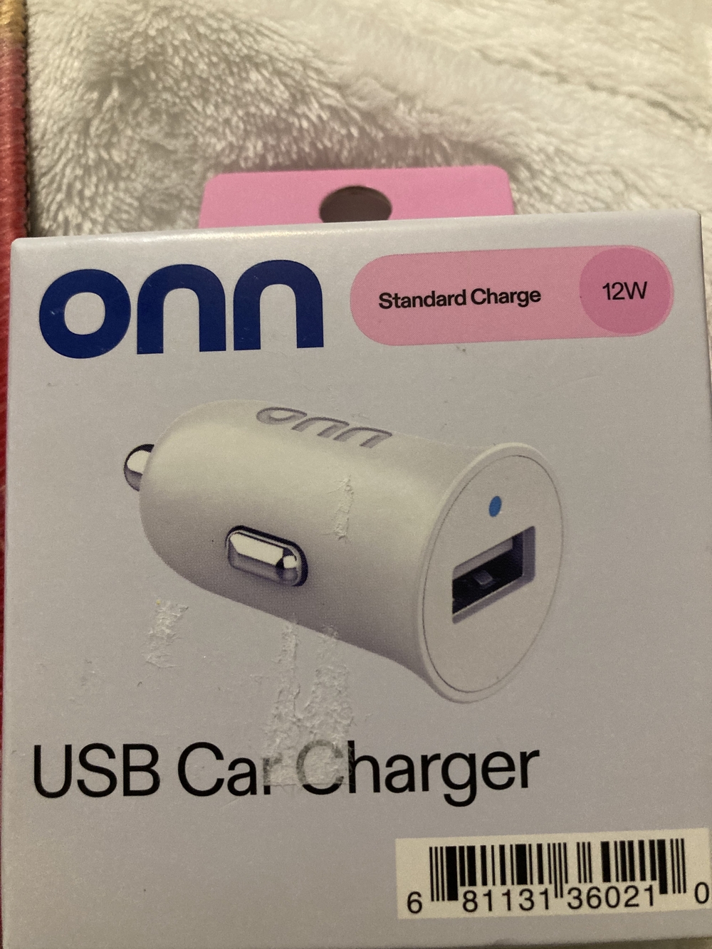 On Running 12W White USB Car Charger - Standard Charge